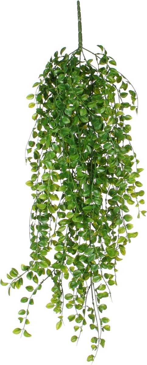 Ficus Kunst Hangplant - H81 cm - Groen