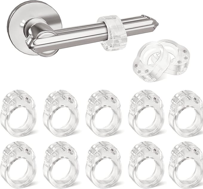 Deurstopper - Deurbuffer - Deurklink bescherming - Deurhendel - 12 stuks