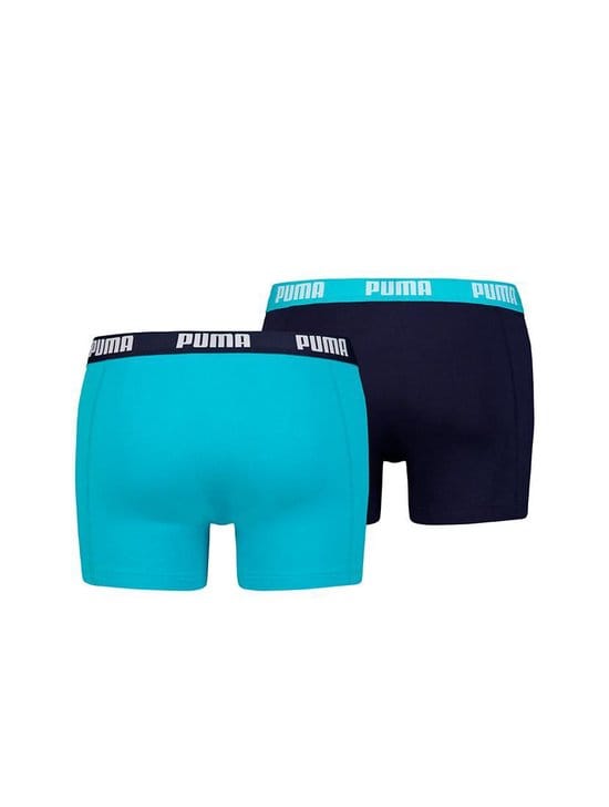 PUMA Boxershort XII Heren Basic 2-pack Blauw - Maat XL