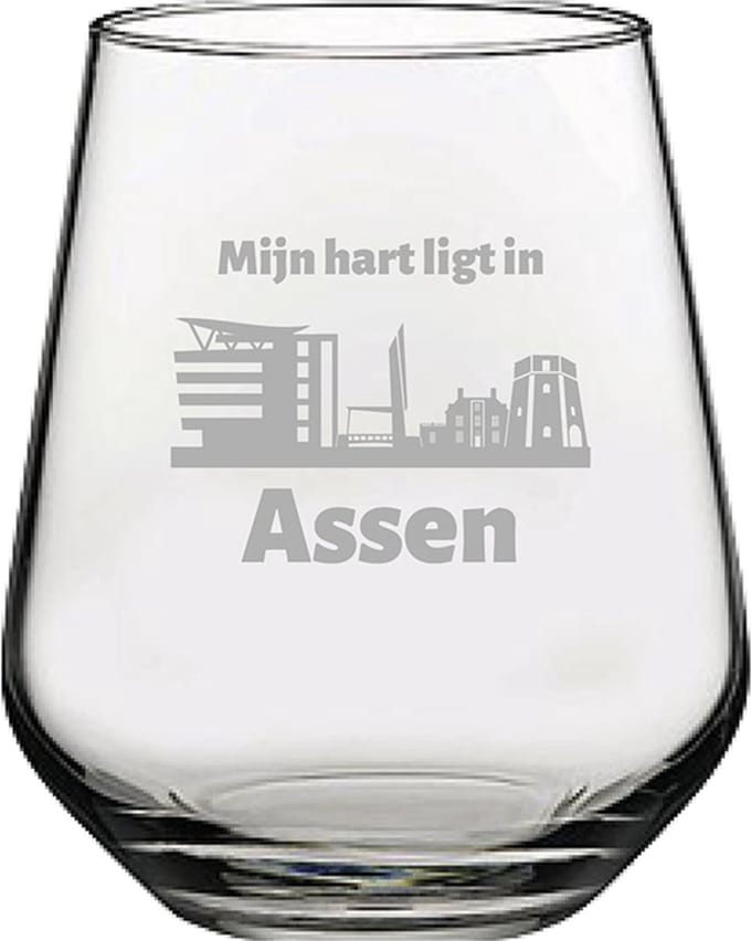 Gegraveerde Drinkglas 42,5cl Assen