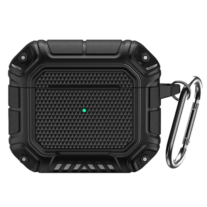 Comfycase Tough Armor Anti-Shock AirPods 3 Hoesje Zwart