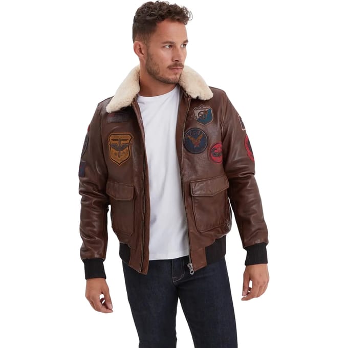Leren luchtmacht jack Daytona 73 Mythic