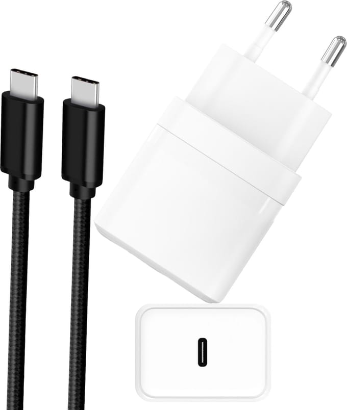20w Snellader met usb C Kabel 1 Meter - 20w Power Oplader Adapter