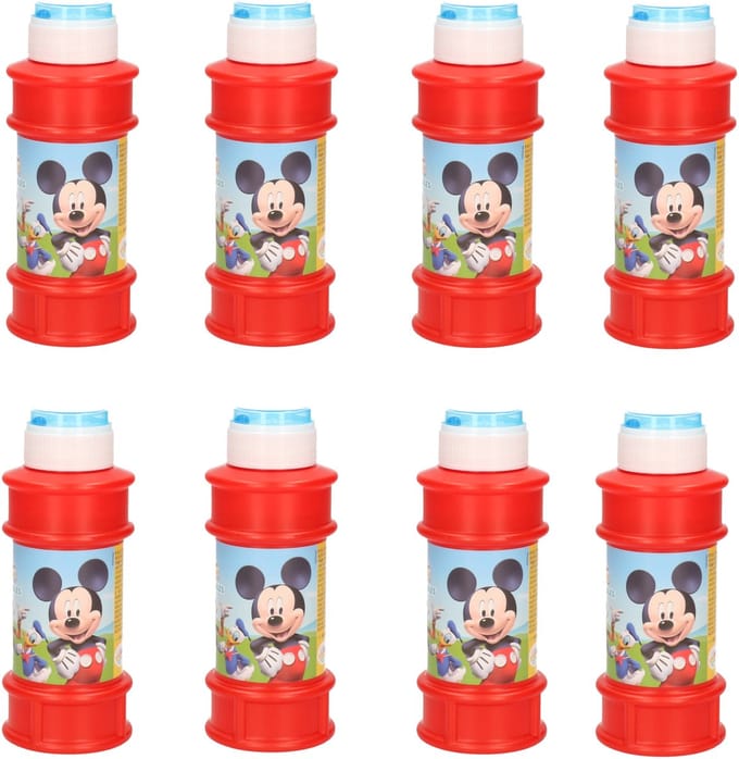 Disney Mickey Mouse bellenblaas - 8x - met spelletje - 175 ml - voor kinderen
