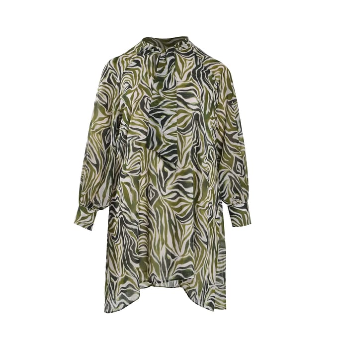 Damesjurk met lange mouwen Mat Fashion Zebra Print