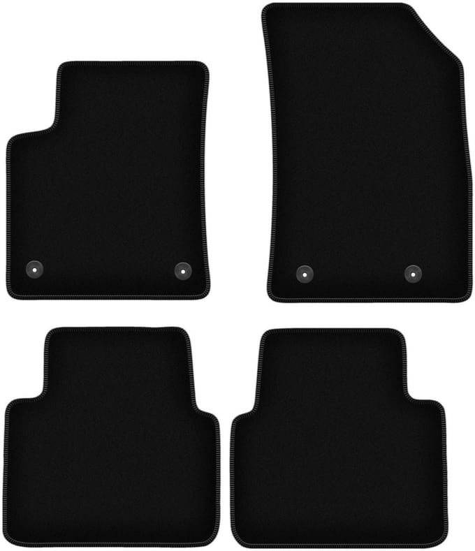 BASIC zwarte veloursmatten voor: Citroen C3 Aircross II crossover (2017-)