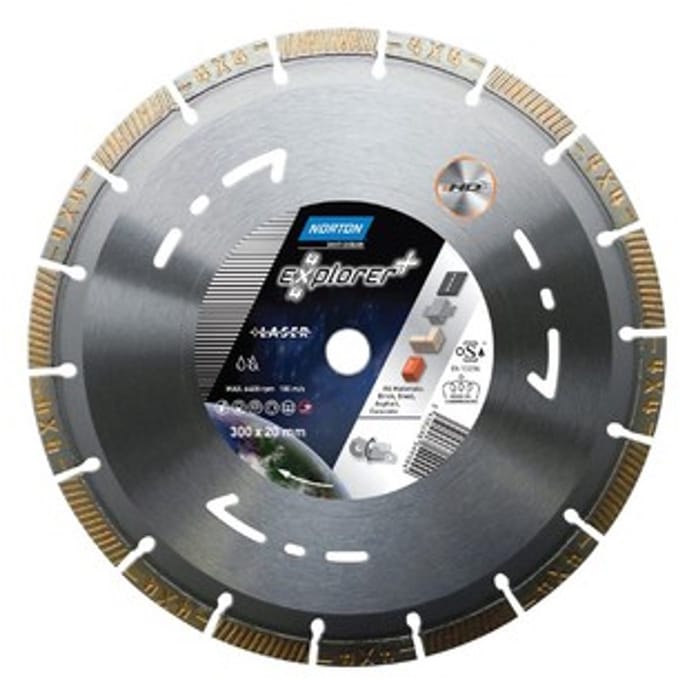 Norton Clipper 70184602019 Pro 4X4 Explorer Diamantzaagblad - 125 x 22,23mm