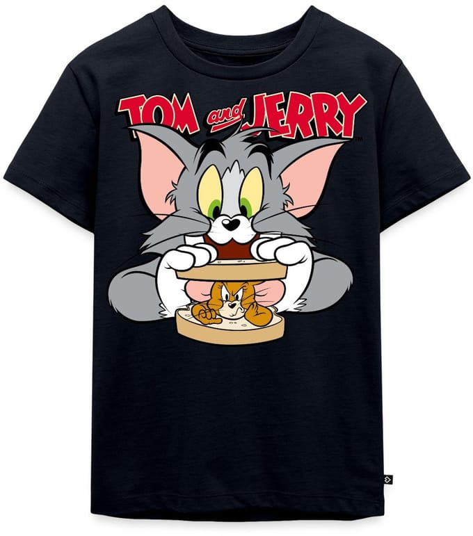 Tom En Jerry Sandwich Muis Broodje Premium T Shirt Kinderen