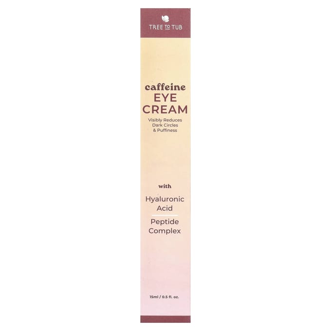 Tree To Tub, Cafeïnehoudende Oogcrème, 0,5 fl oz (15 ml) white
