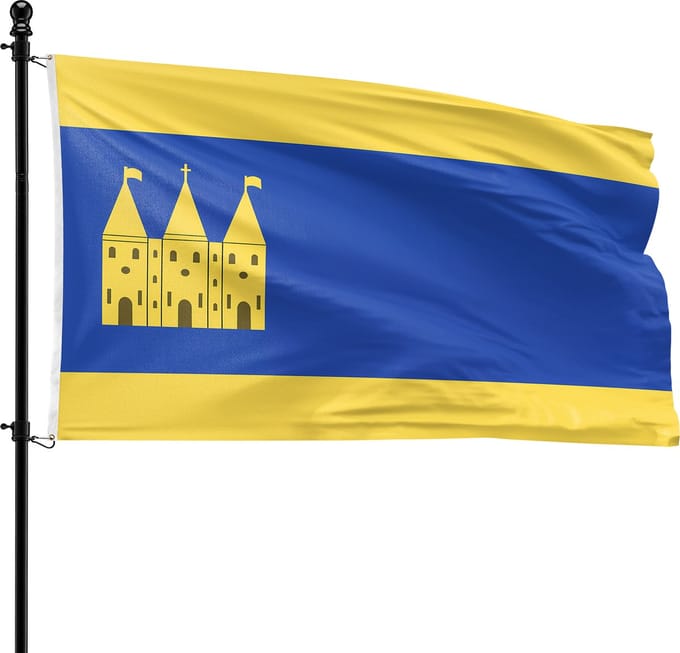 VlagDirect - Staphorst vlag - Gemeente Staphorst vlag - 90 x 150 cm.