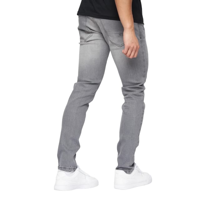 Crosshatch Heren Buraca Slim Jeans (Grijs wasgoed)