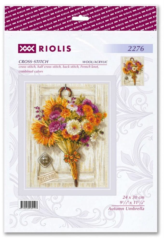 Riolis borduurpakket herfst boeket 2276 telpatroon