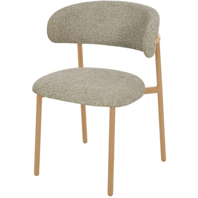 Livingfurn eetkamerstoel micah hush oak set van 2 58x54.4x78cm