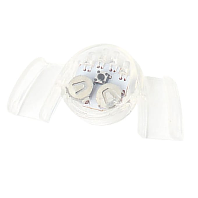 Oplichtende Tanden Glow in the Dark 150mAh LED Wasbaar Herbruikbaar TPR Knipperend Mondbeschermer voor Halloween white