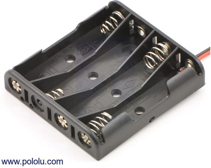 4-AAA batterijhouder Pololu 1145