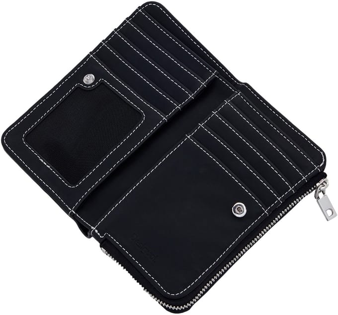 Desigual portemonnee Mone Seshat Emma 2.0 Wallet Black zwart