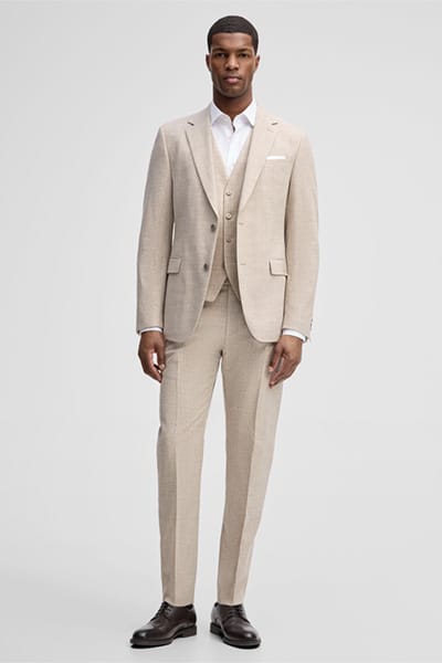 Gilet Gyl, beige gemêleerd