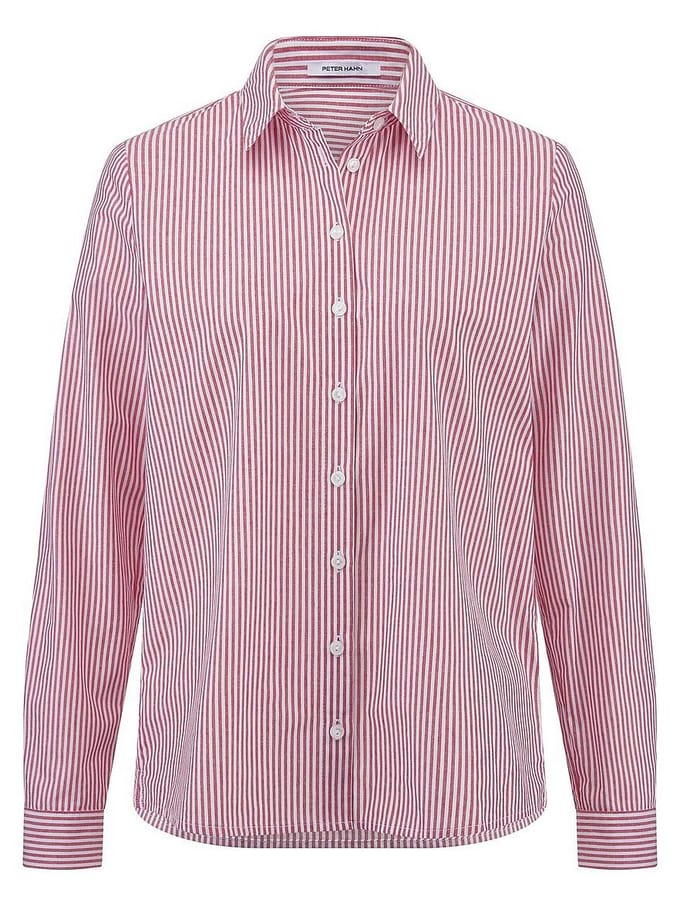 Blouse lange mouwen Van Peter Hahn rood
