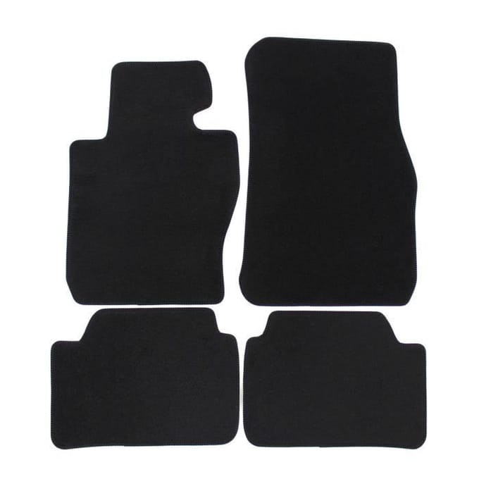 Tapis de sol - BMW - X1 - Noir - 4 pièces - Renforcé sous les pédales