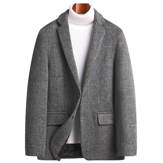 Costume d'automne et d'hiver pour homme, petit costume tendance 5XL gray