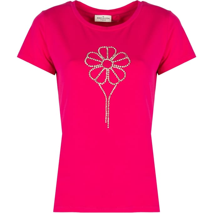 Rebel Queen by Liu Jo T-Shirt Vrouw roze