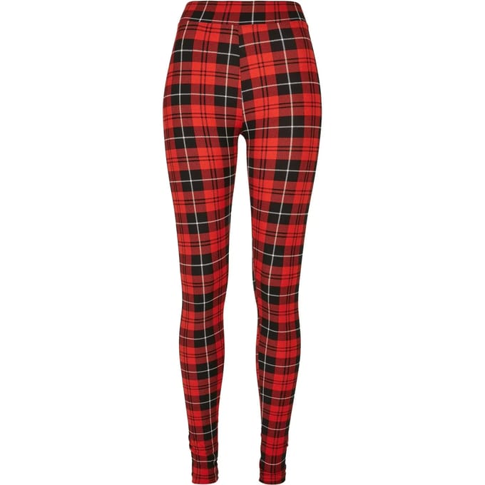 Urban Classics - Soft AOP redcheck Legging - 5XL - Rood