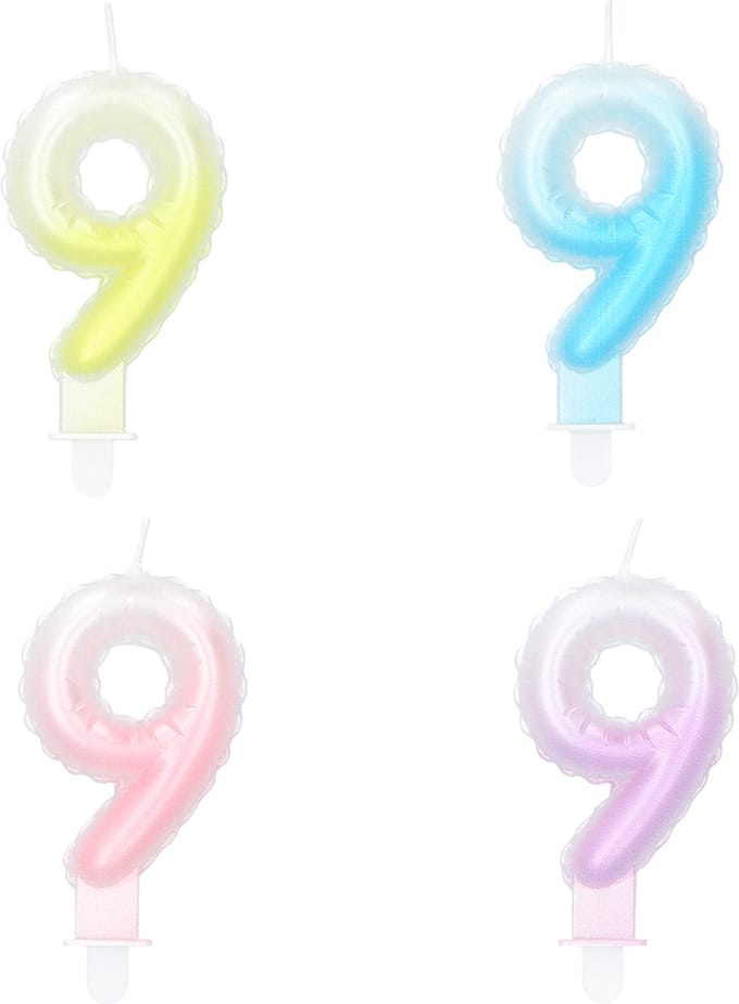 Boland - Kaarsje '9' pastel 9 Pastel - Pastel - Pastel