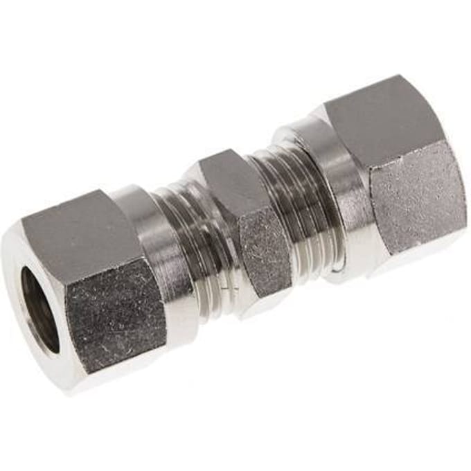 10L Vernikkeld Messing Rechte Snijringkoppeling 115bar ISO 8434-1
