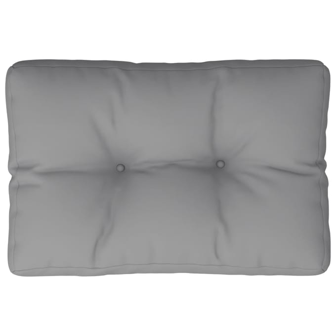 vidaXL - Palletkussen - 50x40x12 - cm - stof - grijs