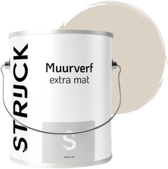 STRIJCK Muurverf Extramat - Sneeuwbal - 031N-2 - 2.5 liter