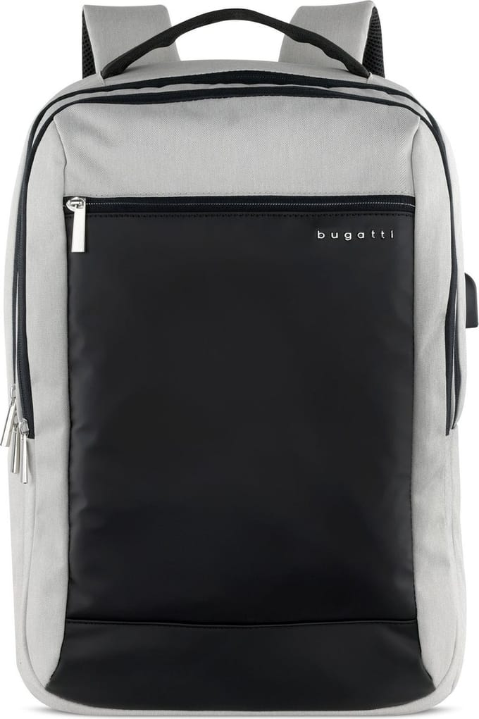 bugatti Rugzak met laptopvak Sera Backpack Light Grey Lichtgrijs