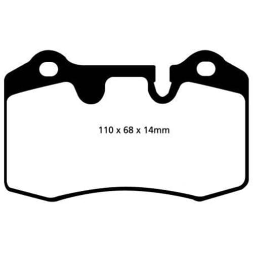 Remblokset EBC BRAKES Yellow Stuff DP41909R, achter