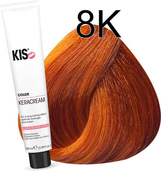 Haarverf - 8K Licht koper | KIS