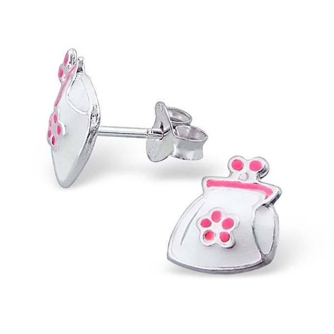 Princess Oorbellen Acuchi - 925 Zilver E-Coating - Epoxy - 8x9mm