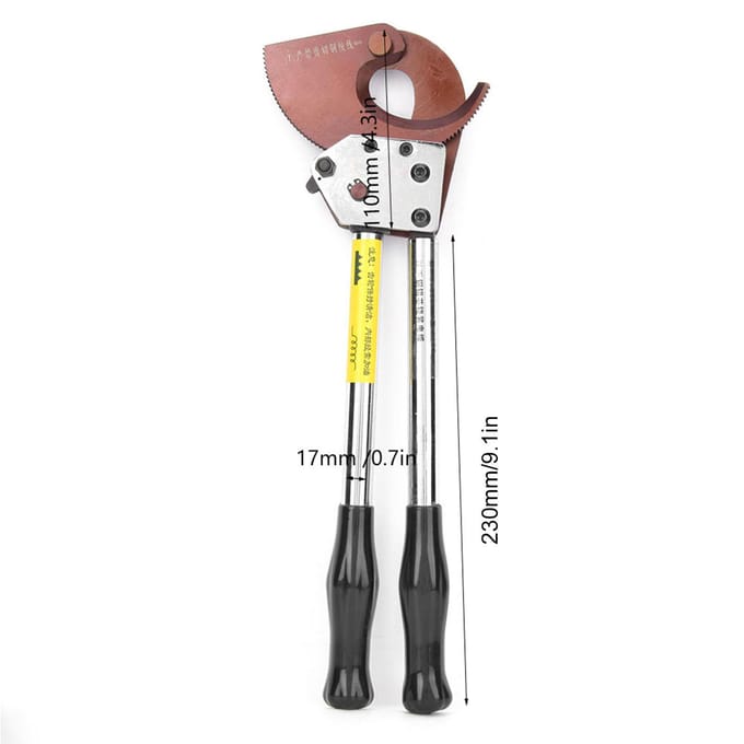 Handmatige Ratelkabelknipper Industriële Mangaanstalen Mes Draadknipper Handgereedschap white