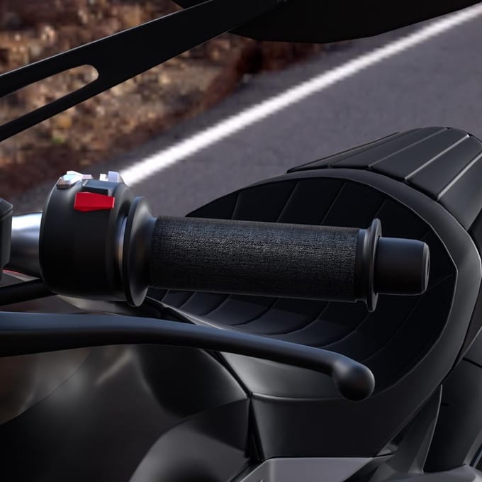 12V Motorfiets Elektrische Verwarmde Handvatten Waterdicht Motorfiets Verwarmd Stuur Drie Snelheden Instelbaar black