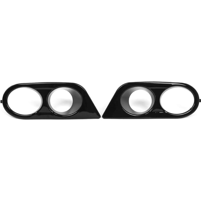 Mistlampframes voor de voorbumper, vervanging voor mistlampkappen voor BMW E46 M3 2001-2006 black