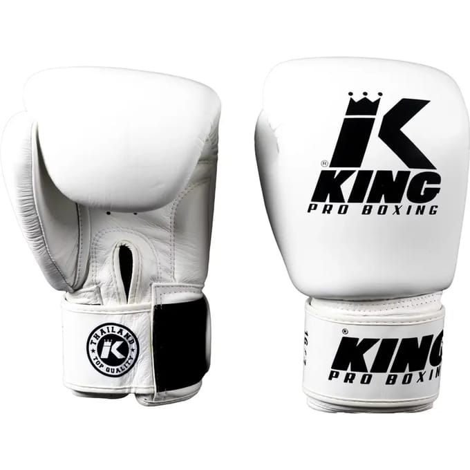 King Pro Boxing Bokshandschoenen - BGVL 3 - Wit / Zwart 14 oz
