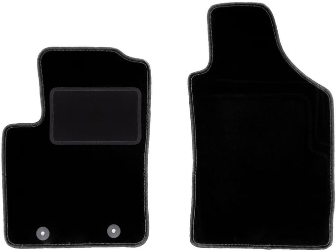Voormatten zwart voor: Fiat 500 cabrio, hatchback (2007-2013)