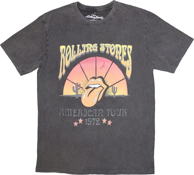 The Rolling Stones - Desert '72 Heren T-shirt - 2XL - Grijs