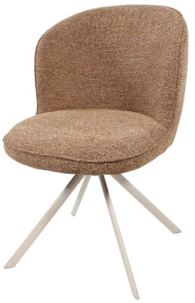 Eetkamerstoel Kate - off-white draaipoot 360 - Present Autumn 273 - eetkamerstoelen set van 2