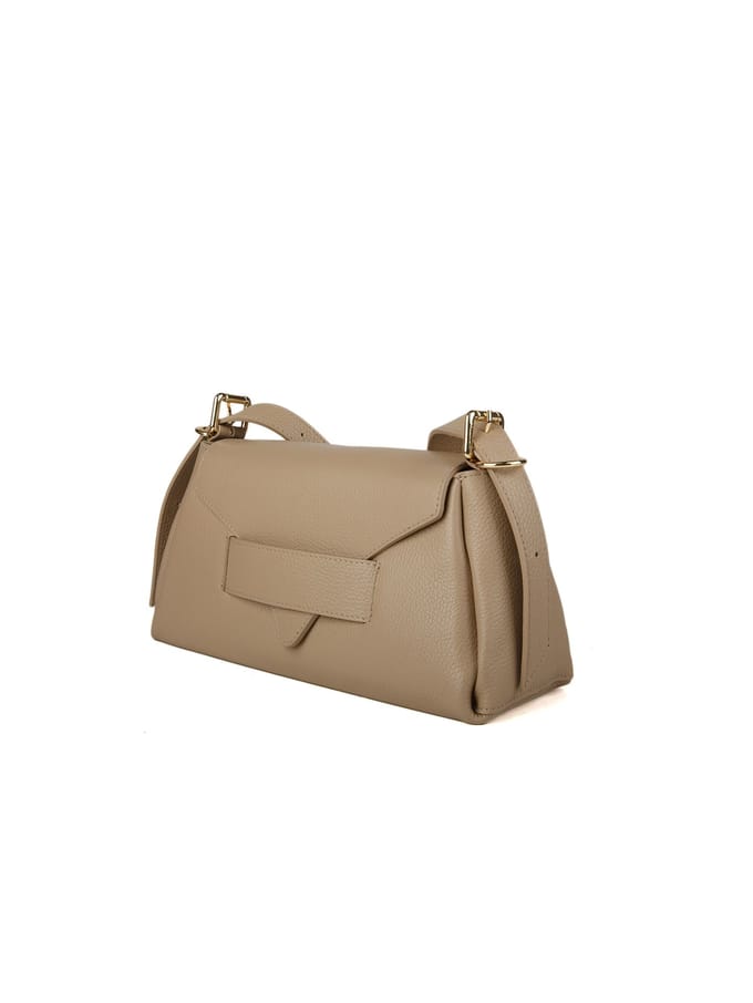 Giulia Monti Schoudertas Grijs Beige