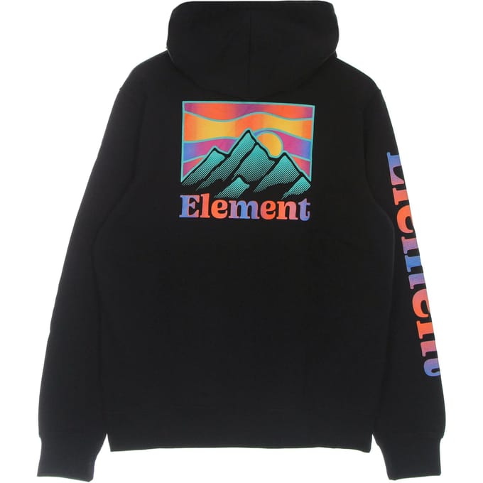 Kass Hood Flint Zwart lichtgewicht herensweatshirt met capuchon