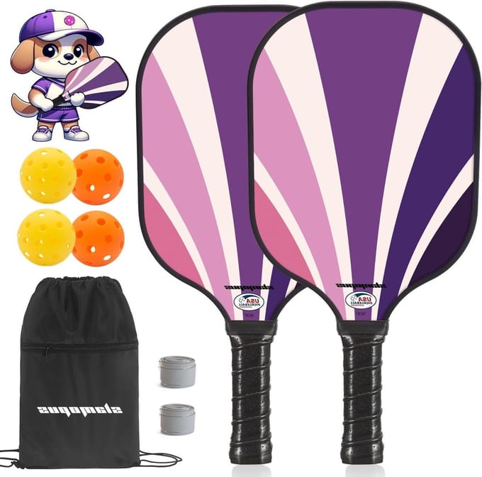 Pickleball Paddles - Sport Rackets - Actief Spelen - USAPA Goedgekeurd - Set van 2 - Hybride