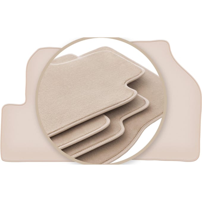PREMIUM beige vloermatten voor: Ford Tourneo Connect Kombivan 2003-2012