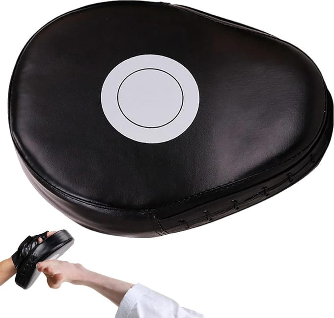 Bokspads Training - Slagkussens MMA - Vechtsport Training - Dikke Demping - 28 x 22 cm - Zwart