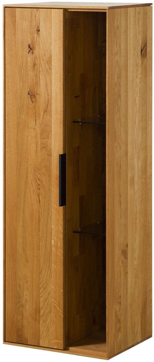 MASSIVMOEBEL24.DE wilde eik hangvitrine blank massief hout 46x38x132 cm geolied gemonteerd LINDAU volledig massief #12