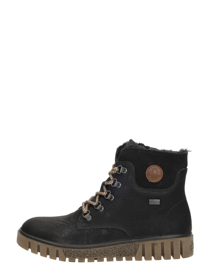 Rieker Veterboots zwart Synthetisch - Dames - Maat 37