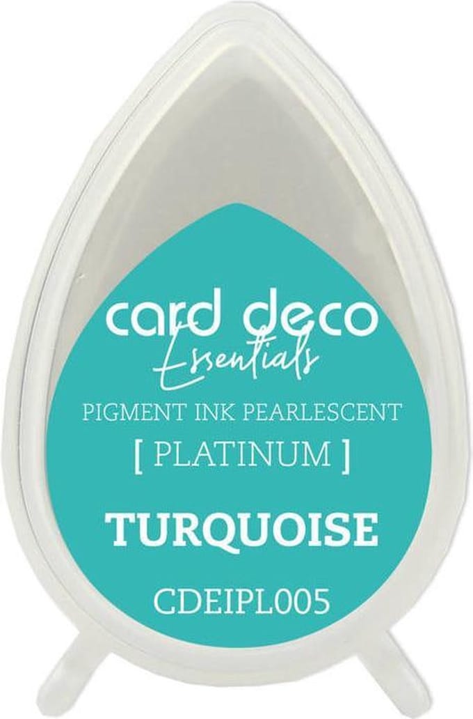 Card Deco Essentials Fast-Drying Pigment Ink Pearlescent Turquoise