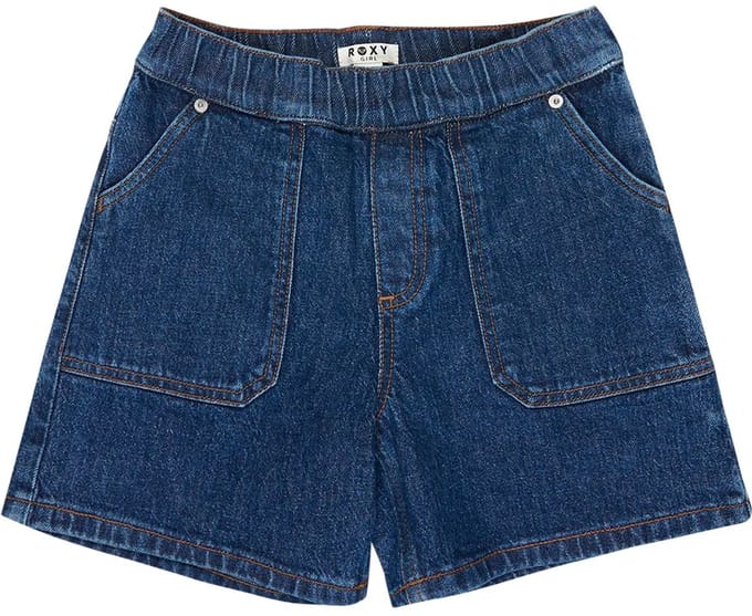 Roxy Surfside Spirit Korte Jeans Blauw 10 Years Meisje